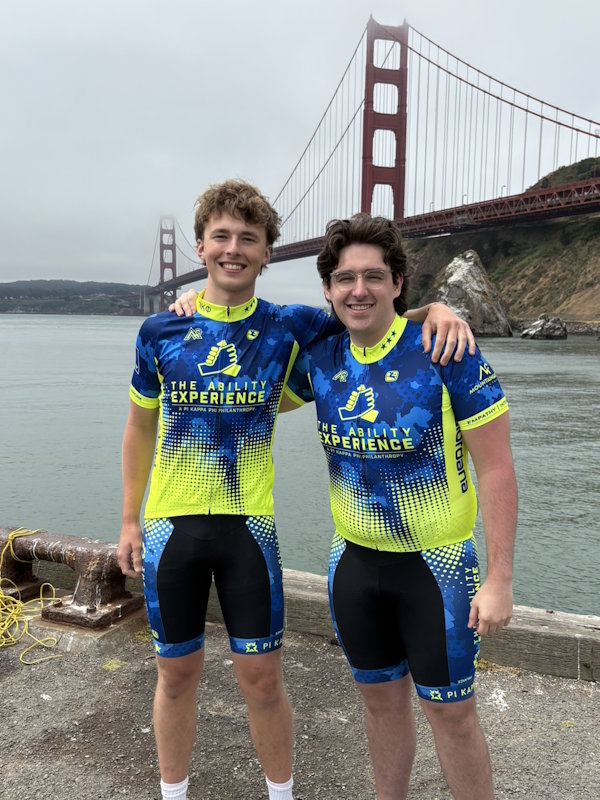 Matthew & Jack at the Golden Gate Bridge