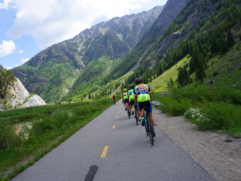 On a bike trail out of Vail